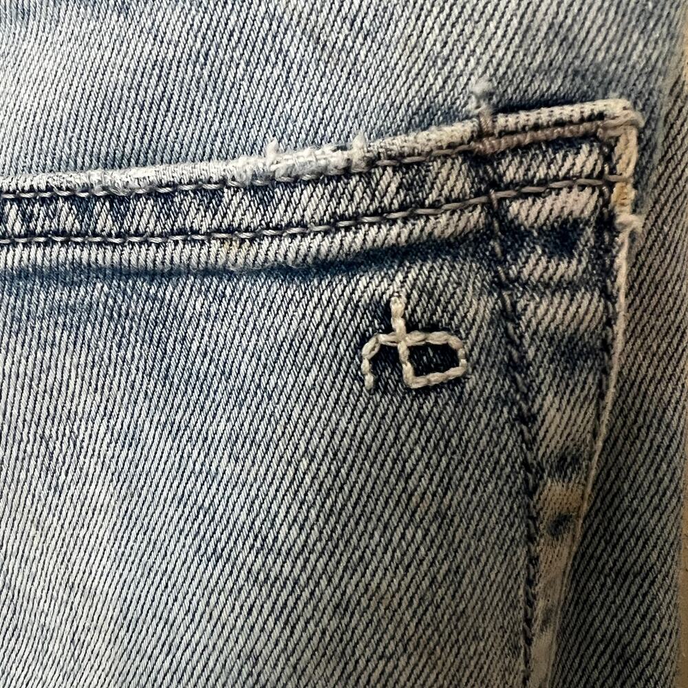 rag & bone New York Fit 2 Slim Jeans Mens 30x32 Light Wash Blue Denim - Picture 3 of 6